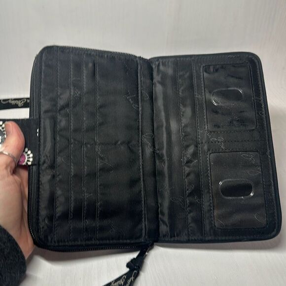 Vera Bradley Pirhouette Twist Lock Black Wristlet LOOK - Picture 8 of 9